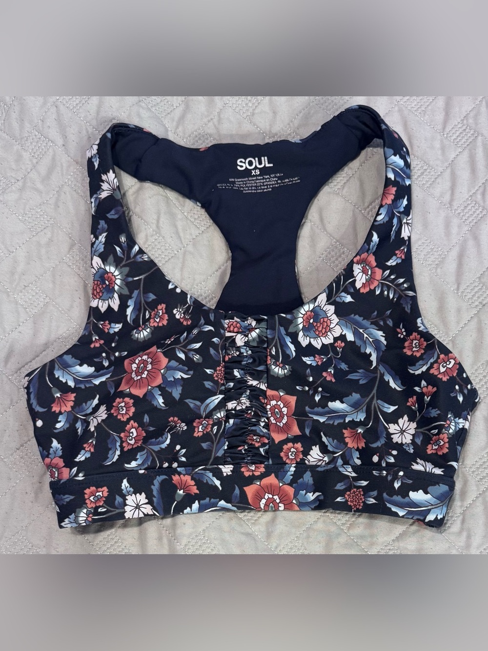 Soul by SoulCycle Ruched Floral Workout Set